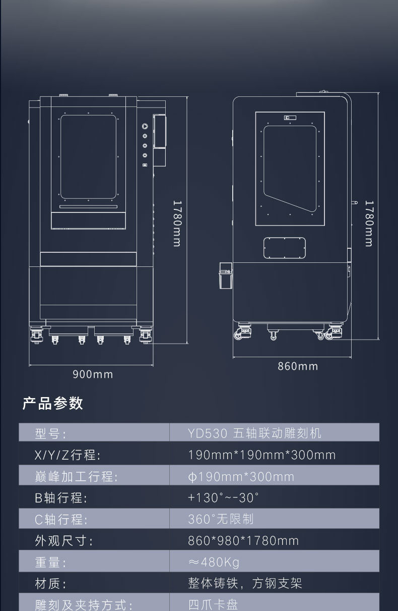 知名小型五軸雕刻機品牌廠家